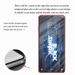 För Xiaomi Black Shark 5 för Black Shark 5 Tempererat Glass 9H HD Film Transparent Screen Protector för Black Shark 5 Lens Glass