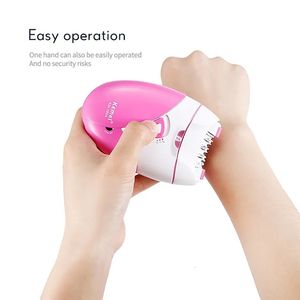 Kemei 189a Women Painless Epilator Rechargeable Body Hair Removal Machine Electric Shaving Private Part Bikini Armpit Depilation 240409