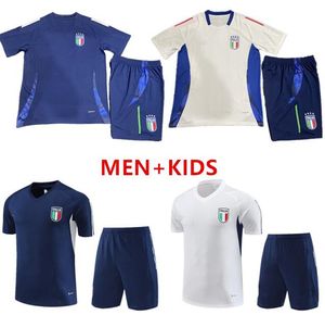 24/25 Italien Tracksuit Camisetas de Football Jerseys Kort ärmar Training Suit 23/24italy Chandal Futbol Sursetement Italia Sportwear6666