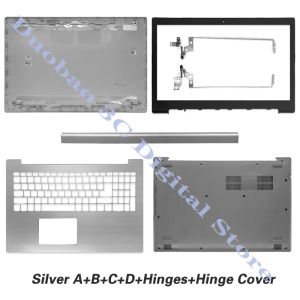 Przypadki Nowy laptop dla Lenovo IdeaPad 33015 33015IKB 33015ISK 33015AB LCD tylna pokrywa/przednia ramka/zawiasy/dłoni/dół srebrny