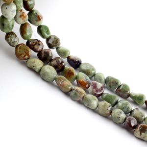 Perle a forma libera opale verde naturale per gioielli da richiamo che producono perle a distanza irregolare perle sciolte collanati fai -da -te 15 ''