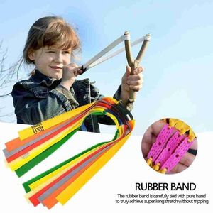 1 Pc Powerful Slingshots Rubber Band Natural Latex Catapult Flatband Slingshot Elastic Resilient Tube For Slingshot Hunting O0j0