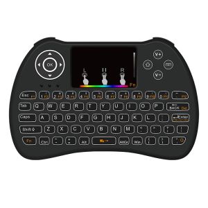Combos Multi Color Blacklight Mini Wireless Keyboard 2.4 GHz Versão em inglês com mouse touchpad para Raspberry Pi 3 Orange Pi PC mini PC