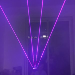 カスタマイズされた高品質の紫色のレーザーグローブDJバーナイトクラブラミナスグラスグローブバーナイトショー小道具