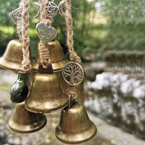 Jul Small Bell Pendant Hanging Ornament Bell Decorations Metal Jingle Bells Decorative Tools for Wall Tree Window