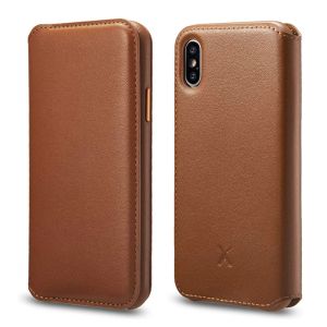 Dla iPhone XR Case Premium oryginalne skórzane portfel Flip Auto Sleep Wake Telefon Cover z kartą kredytową dla iPhone'a xs