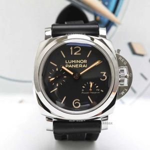 Mäns Watch Gift Panerrais Temperament Watch Sapphire Mirror Swiss Automatisk rörelse Storlek 44mm Cowhide Strap With Original Needle Buckle V9JF