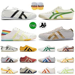 2024 Trainer Tiger Mexico 66 Plattform Runningskor Chaussure Low Combination Outdoor Shoe OG Summer Loafers Onitsukass Asix Parchment Beige Japan Leather Sneaker