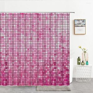 Shower Curtains Colorful Shiny Waterproof Bathroom With Hooks Decorative 3d Print High Quality Polyester Bath Screen