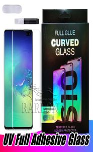 UV Liquid Glue Curved Tempered Glass Screen Protector For Samsung Galaxy S23 S22 S21 Ultra S20 S10 S9 Note 20 Plus Compatible Fing1067333