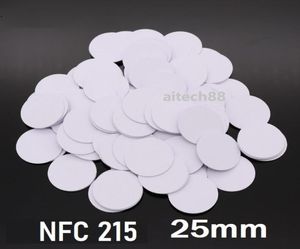 Sicurezza NFC Sticker 215 Tag della moneta chip 25mm Schema NFC Forum NFC Tipo 2 Tag 540 byte per tutto il telefono cellulare NFC per Controllo Access Lockin4682798