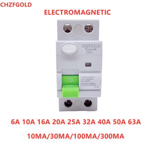 2p 4ptype B A AC Earth Perdita circuito ELCB RCCB RCD Din Rail DC CZK-4P 40A 63A 30Ma 10KA 60 A Circuir Breaker RCBO MCB32A40A