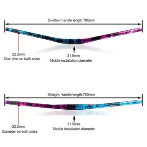 BOLANY MTBAtraight Handle Swallow Handle 31.8*780mm Aluminum Alloy Ultra-Light Lengthened Handlebar DH AM XC Bicycle Accessories