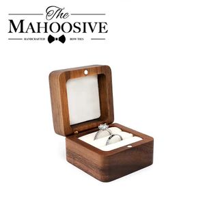 Smyckeslådor Träsmycken Box Wedding Ring Box Earring Box Smycken Organiser Box Luxury Jewelry Present Box Armband Packaging Box