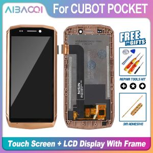 AiBaoQi Brand New Touch Screen + LCD Display + Frame Assembly Replacement For Cubot Pocket Phone