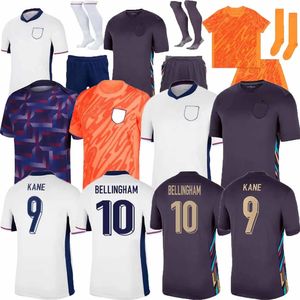 2024 Jerseys de futebol Saka Rashford Kane Foden Sterling 23 24 Grealish Mount Bellingham Trippier Gallagher Stones Walker Men Kit Kit Set Circh de futebol 666