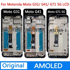 Оригинал для Motorola Moto G31 XT2173-3 ЖК-экранной дигитизатор для Moto G41 XT2167-2 Display Touch для Moto G71 XT2169-1 LCD