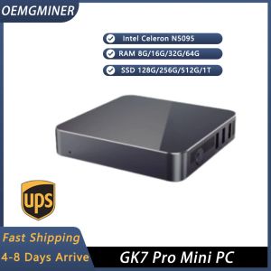 チェーン/マイナーGK7 Pro Intel N5095 MINI PC：8GB/16GB RAM、128GB/512GB SSD、4コア、Win10/Win11/Ubuntu/Linux、Best Gamer/Office/Business PC