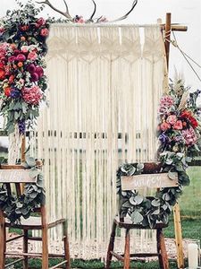 Gobeliny Macrame Wedding Tobestry Chic Butterfly Wzór frędzki drzwi okienne kurtyna ściana wisząca sztuka bohe dekoracja domu