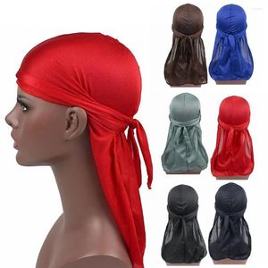 BERET UNISEX MEN DONNE SATILE SATILE DURAG LUGHT SEGGIO LUNGO DURAG DOO RAG RAG PIRATE HACK BANDA TURBAN BANDANA