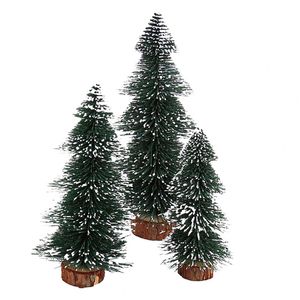 Anti-Fade PVC Aumente a atmosfera festiva Cedar Tree Desktop Window Ornament Mini Christmas Tree for Christmas