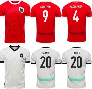 Austria soccer jerseys 2024 X.SCHLAGER SABITZER ALABA Austria football shirts 24 25 LAIMER BAUMGARTNER DANSO SEIWALD LIENHART jersey S-2XL