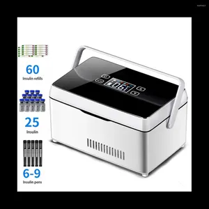 Mugs Cooler Case USB Mini Refrigerator Portable Box Car Cool With Handle Cold US Plug