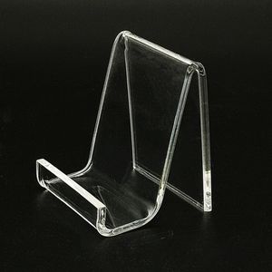 50st Acrylic Show Display Holder Stands Rack för Purse Bag Wallet Phone Book T3mm L5CM Retail Store Exhibiting
