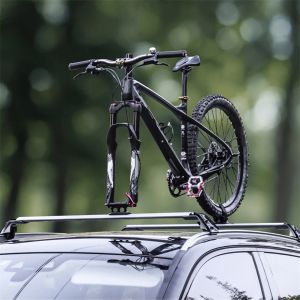 MTBロードバイクカーキャリー自転車固定フロントフォークブラケットクイックリリース固定マウントパーキングホルダーラックアダプター