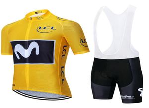2020 Italia White Movistar Jersey 20d Bike Shorts Ropa Ciclismo Męs Summer Szybkie suche rowerowe ubranie MAILLOT Bottom8069611