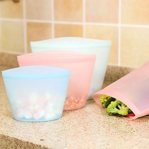 Storage Bags Kitchen Organizer Reusable Refrigerator Fresh Thickened Food Sealing Bag Home Grade Silicone Fruit