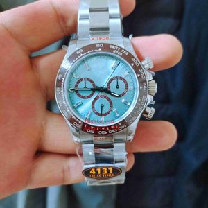 QF Fabryka Super Quality Mężczyźni zegarki 40 mm 126506 Ice Blue Diamond Paznokcie mechaniczne przezroczyste 4131 Ruch 904L Sapphire Mechanical Automatyczne zegarki na rękę mężczyzn