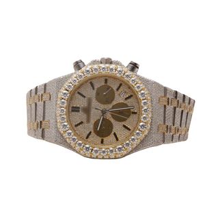 Luxury Looking Fullt Watch Iced For Men Woman Woman Top CraftSmanship Unikt och dyra Mosang Diamond Watchs For Hip Hop Industrial Luxurious 98456