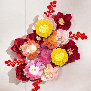 Decorative Flowers 3Pcs DIY Large Paper 3D Jumbo Wedding 60Cm Handmade Craft