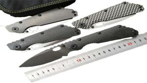 OEM SMF Carbon fiber Titanium handle D2 blade Copper washer Folding Knife kitchen outdoors utility Knives multi EDC Tools1400375