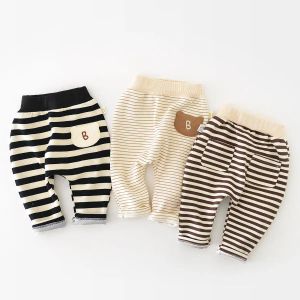 Hose Herbst Herbst neue Baby gestreifte Hosen Kind Big Pants Kinder Kinder Casual Hosen Kleinkind Girl Harem Hosen Kinder Kleidung