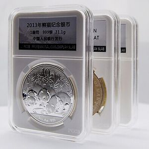 Przezroczysty plastikowy uchwyt na monety PCCB Profesjonalny wyświetlacz monety klasa płyty dla 40 mm PCGS Średnica pamięci NGC