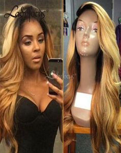 Perucas de cabelo humano de renda completa com cabelo de bebê 150 Cabelo virgem brasileiro Lace Lace Lace Frontente Mel Loiro Peruca para Black WOME7941742