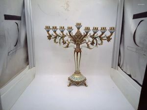 Świece posiadacze judaism świeca 9-gałąźna Chanukkah Menorahs świąteczne świece Shabbat