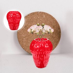 Вазы клубничная цветочная контейнер в вазе декоративное орнамент для домашнего офиса