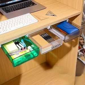 Multifunktionell låda typ Desktop Under Desk Storage Box Hidden Office Organizer Drawer Boxar Desk STORTY BOX LAGGREFTIT VERKTYGER