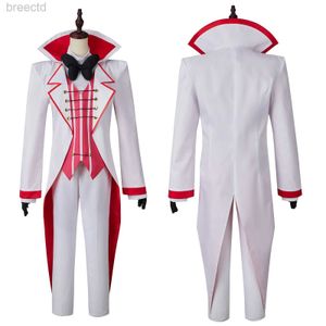 Anime Costumes Anime Lucifer Cosplay Morning Star Costume Wigs Men Uniform kostym Jacka Vest Pants Halloween Birthday Party Outfit 240411