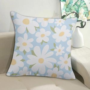 Pillow Flower Print Throw Pillowcase Case Printed Cover With Exquisite Pattern Durable Easy To Clean For Home