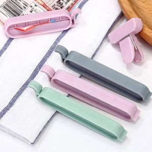 12Pcs/set Bag Plastic Clips Househould Snack Storage Bag Sealer Kitchen Mini Vacuum Sealer Clamp Food Clip Bag Seal Tool