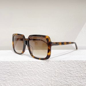 0728 óculos de sol quadrados Havana Brown Gradiente Mulheres Tons de verão Sunnies Sonnenbrille Moda Shades UV400 Eyewear