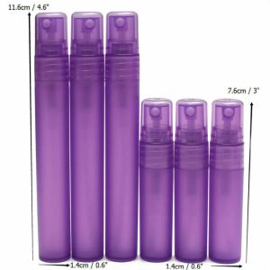 5pc 2ml/3ml/5ml/8ml/10 ml leere tragbare Atomiser -Sprühflaschen Parfüm Stiftfläschchen Make -up Kosmetische Kunststoff -Kunststoff -Probenbehälter