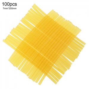 ガン100pcs/lot Yellow 7mmx200mm強力なビスコースHotmelt Gun Glue Sticks Hotmelt Glue Gun用の環境保護ツール