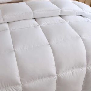 Insediamento del piumino bianco giù, hotel a cinque stelle, nucleo trapuntato per pane 3D, piumino, letto matrimoniale, coperta di lusso, tutte le stagioni, inverno