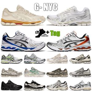 2024 Nowy maraton Vintage Treners Ivy Buty do biegania Aqua Aqua Asix Gel NYC Orange Outoor Shoe Japan Sports Confrete Srebrne chodzące białe skórzane trampki