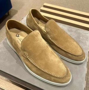 Summer Walk Mens Moccasins Casual Shoes Loroo Fashion Vintage Sandal Luxury Designer Loafer Tennis Brown Leather Piana Flat Dress Outdoor Travel Run Sneakers2024